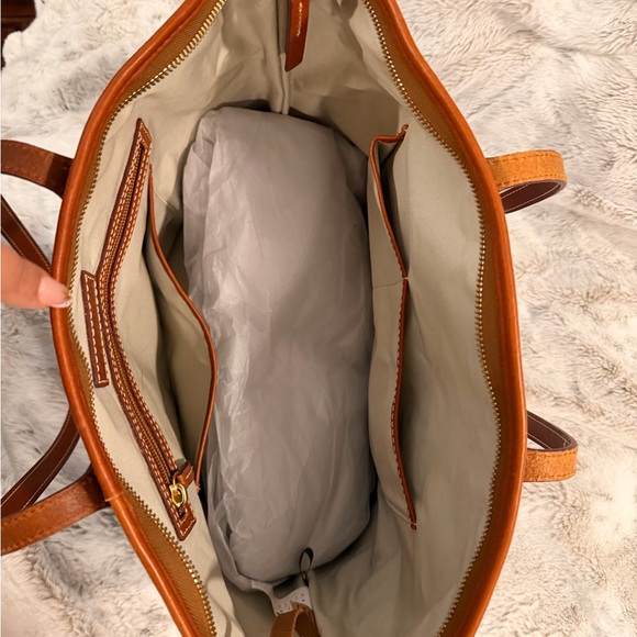 Dooney & Bourke Dodgers Blue and Brown Tote - Picture 6 of 9